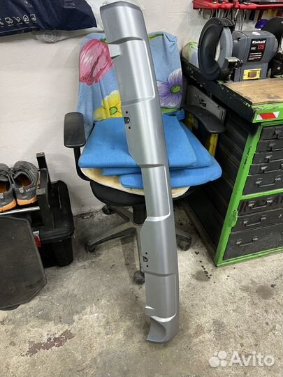 Накладка на задний бампер Toyota Prado 2017+