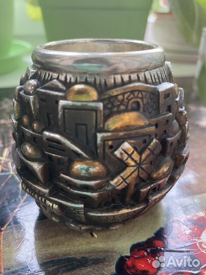 Подсвечник H.Karshi серебро 925 Иерусалим Редкость