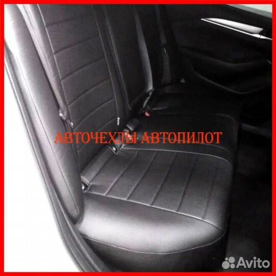 Чехлы Автопилот Kia Rio 2 из экокожи чёрные Класси