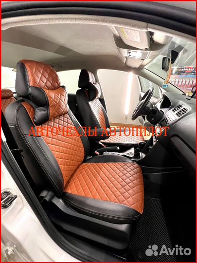 Чехлы Автопилот Volkswagen Polo 5 Sd из экокожи