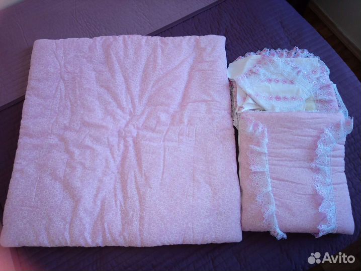 Конверт на выписку для девочки зима