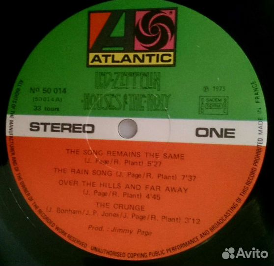 Led Zeppelin, Jethro Tull, Free, Sweet. 5LP