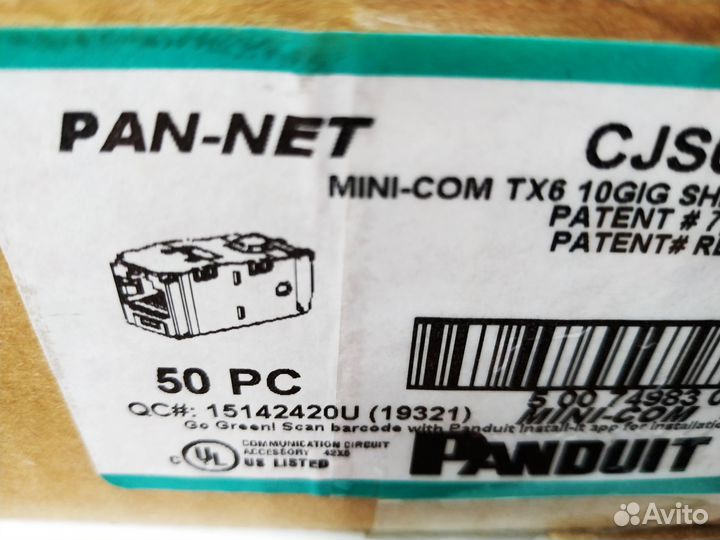 Модуль panduit CJS6X88TGY Универсальный Mini-Com