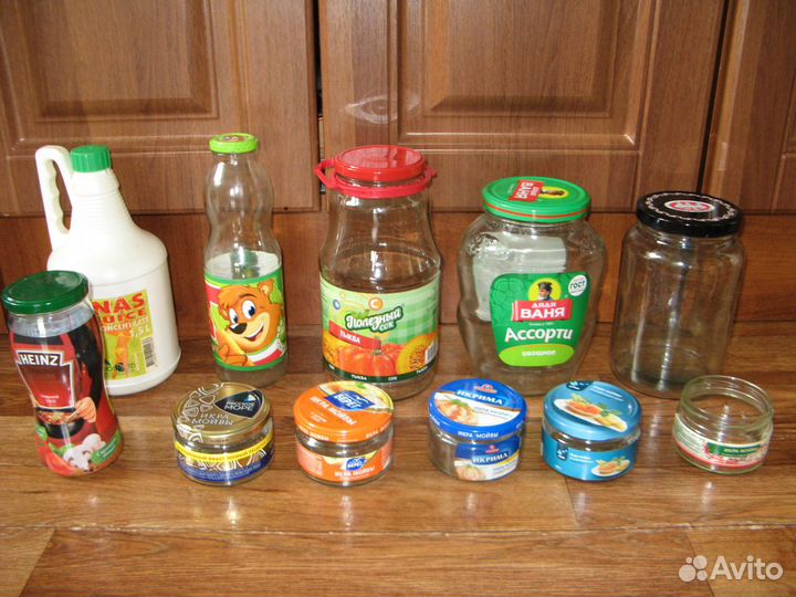 Банка бутылка стекло + крышка