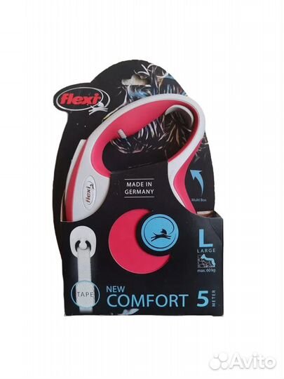 Рулетка поводок для собак Flexi Comfort 5м L