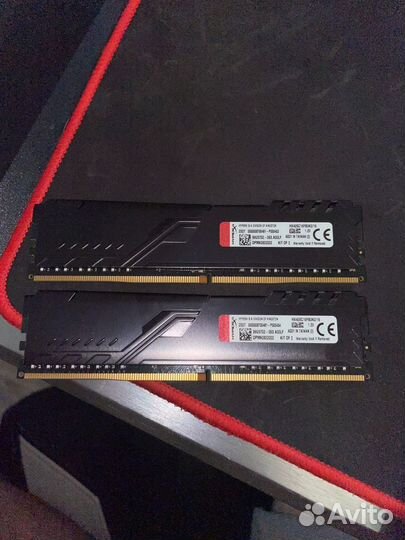 Оперативная память ddr4 Hyperx fury 8gb