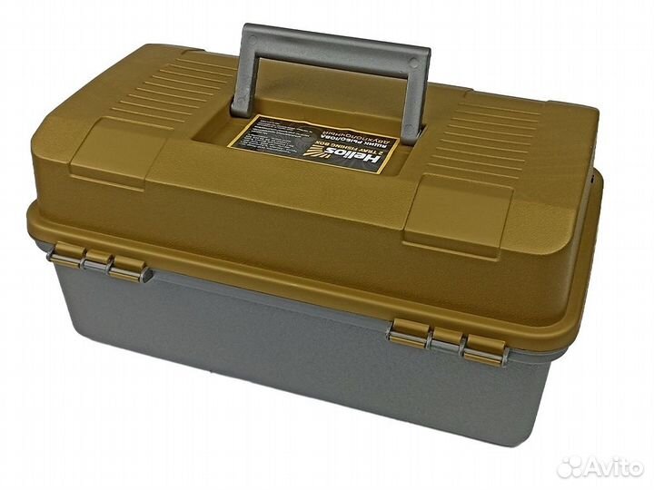 Ящик рыболовный Helios двухполочный (золотой)