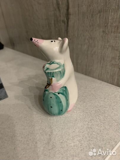 Мышь с мешком Дулево фарфор