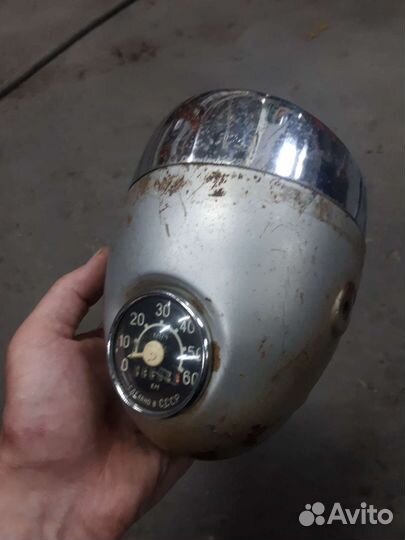 Фара со спидометром