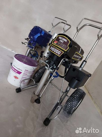 Аренда окрасочного аппарата под шпаклевку и краску