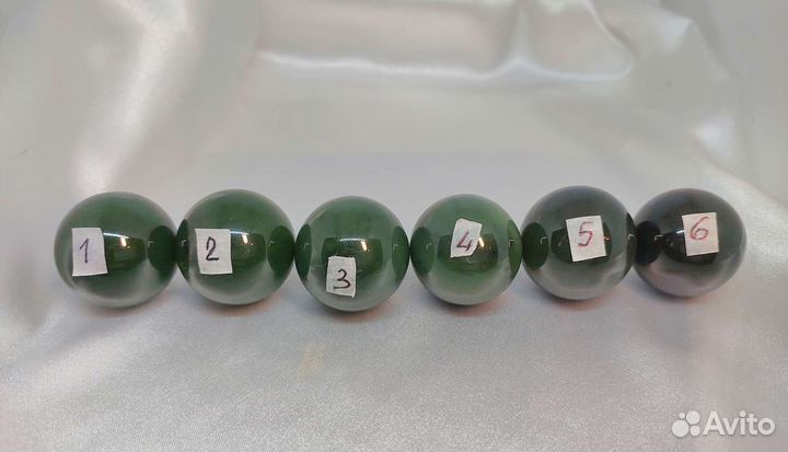 Шары нефрит 30мм Забайкалье.Шары здоровья