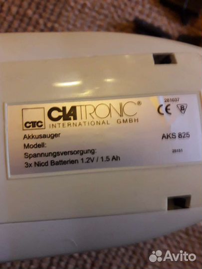 Автомобильный аккумуляторный пылесос бу