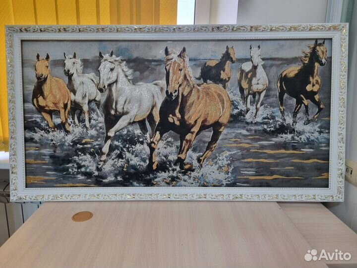 Картина тканевая большая