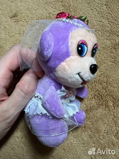 Мягкая игрушка обезьянка - невеста. Подвесная