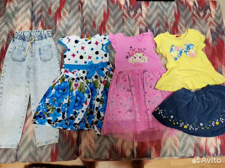 Пакет одежды на девочку 110
