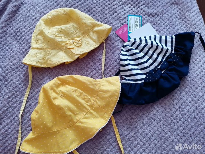 Шляпки, косынки, кепки на девочку 42,46-48, 48-50
