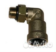 Фитинг угольник д. 8*М10*1,0 наружн. бронза