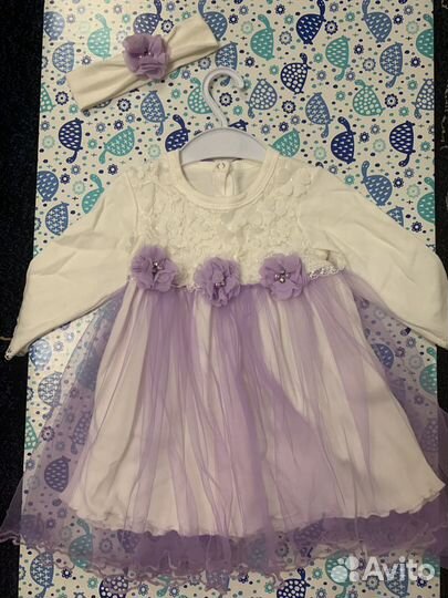 Праздничное платье для девочки на годик 80 размер