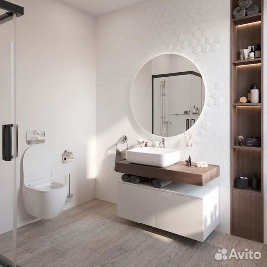 Столешница+тумба+раковина stworki Ольборг 100 (32