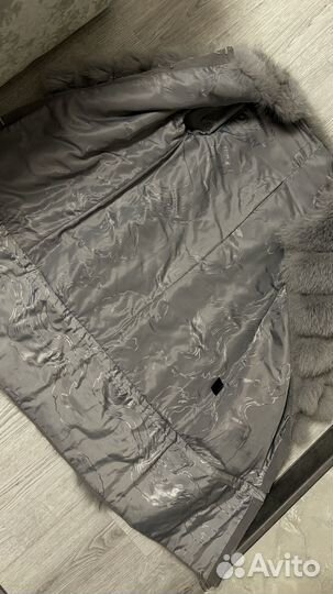 Шубка трансформер мех песец