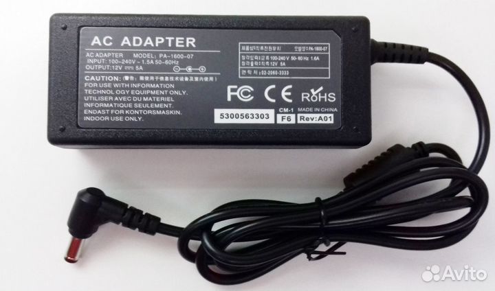 Блок питания 12V для монитора HP, Acer, AOC, BenQ