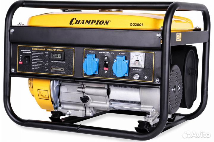 Генератор Champion GG2801 (2,8/3,0 кВт 15л 39 кг)