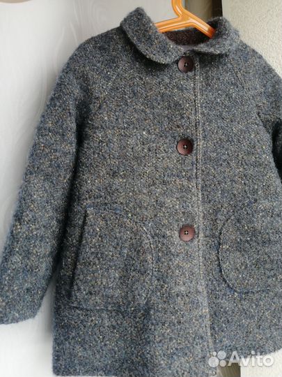 Пальто новое Zara для девочки 110