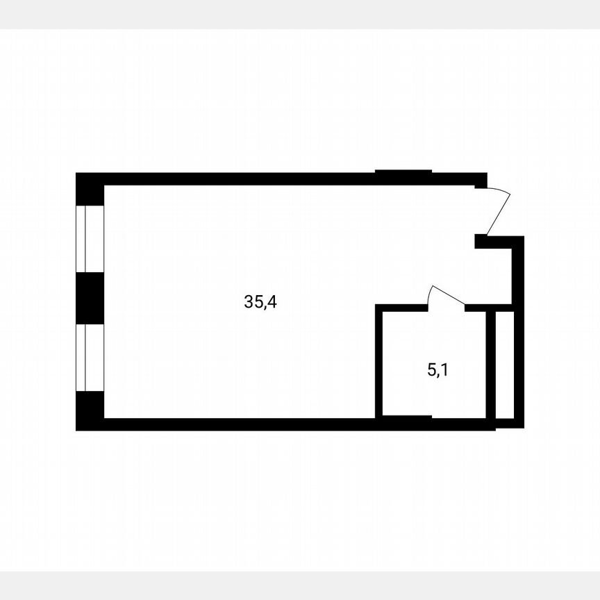 1-к. апартаменты, 40,5 м², 7/14 эт.
