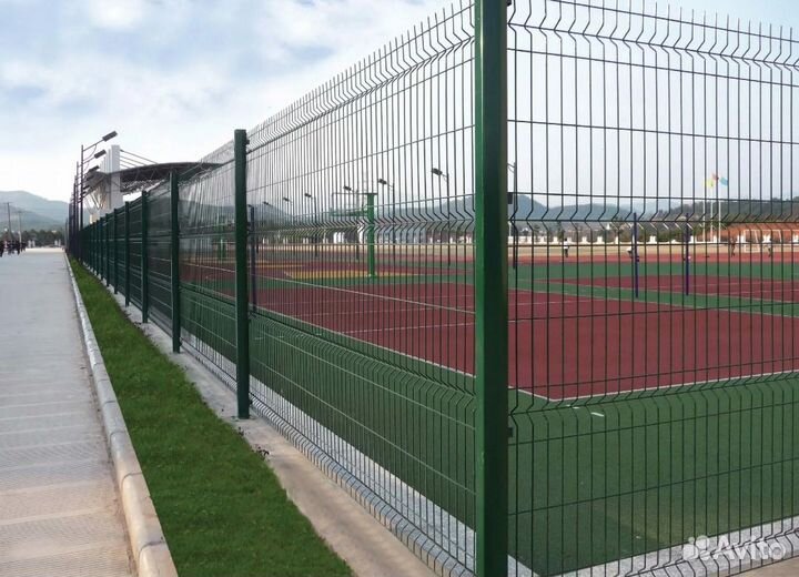 Забор из 3D сетки ,ворота под ключ