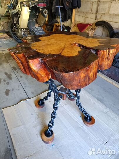 Журнальный столик в стиле лофт