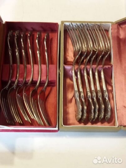 Столовые вилки мельхиор Серебряная Роза