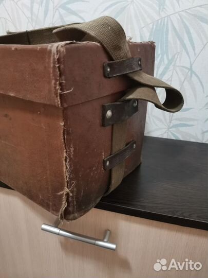 Винтажный кофр СССР ящик на ремне