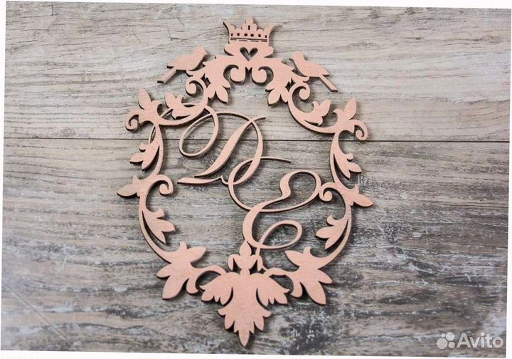 Монограмма на свадьбу / свадебный герб