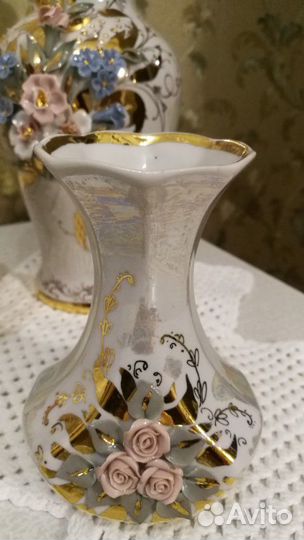 Кофейный сервиз и вазы-Кисловодский фарфор