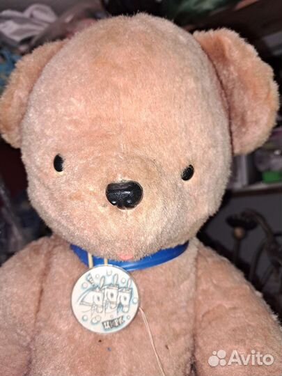 Плюшевый медведь СССР. Требуется лёгкая химчистка