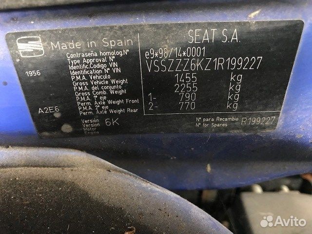 Разбор на запчасти Seat Ibiza 2