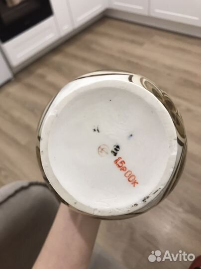 Чайник фарфор СССР роспись позолота