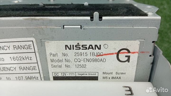 Магнитофон Infiniti Ex35