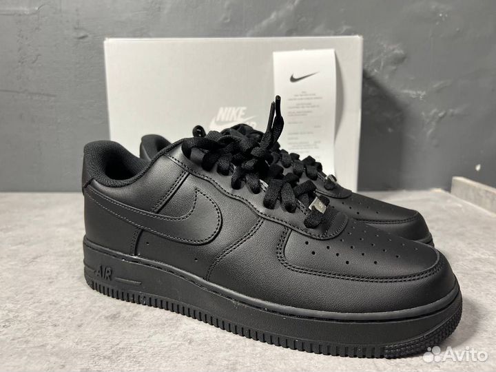 Nike air force 1 черные оригинал