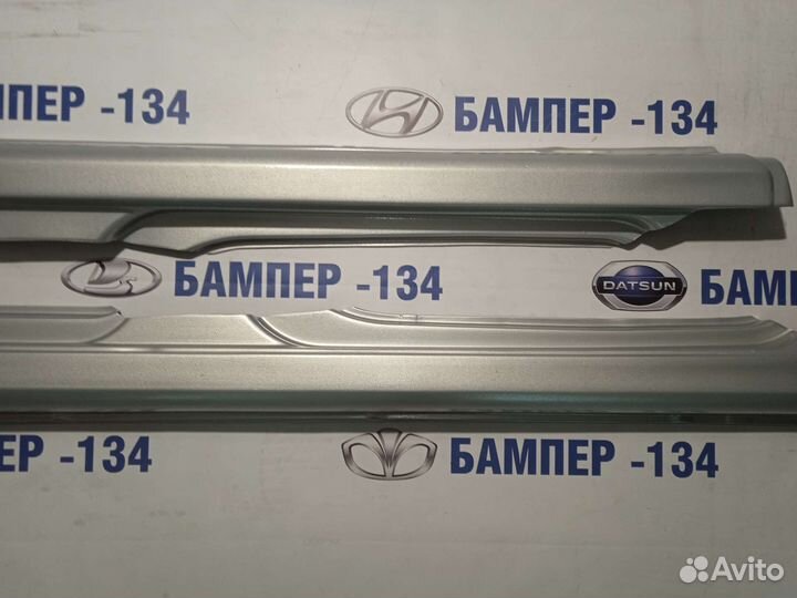 Накладки на пороги Лада Калина 1 Рислинг -610