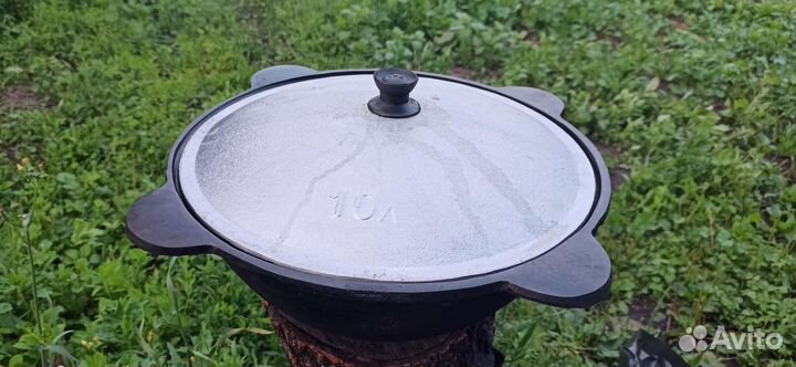 Чугунный казан 10 литров