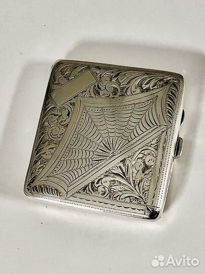 Портсигар старинный серебро 1936 год