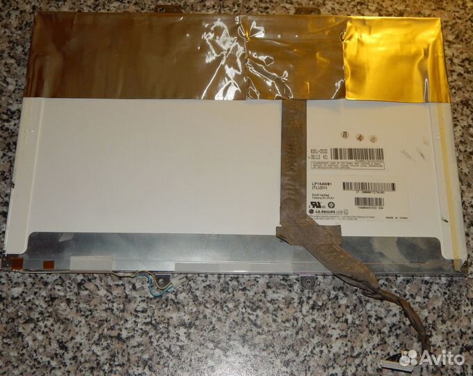 Дисплей матрица 15.4 +шлейф на зип