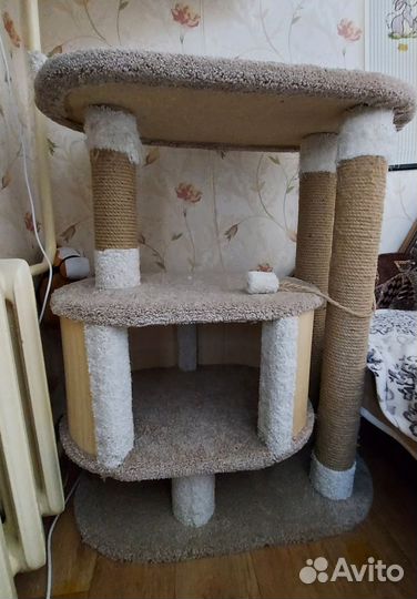 Когтеточка с домиком для крупных пород б/у
