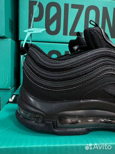 Nike Air Max 97 Black Оригинал Черные Poizon