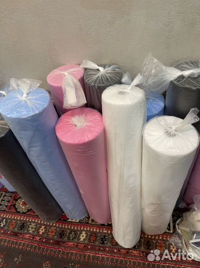 Простыни одноразовые спанбонд в рулоне 100 шт