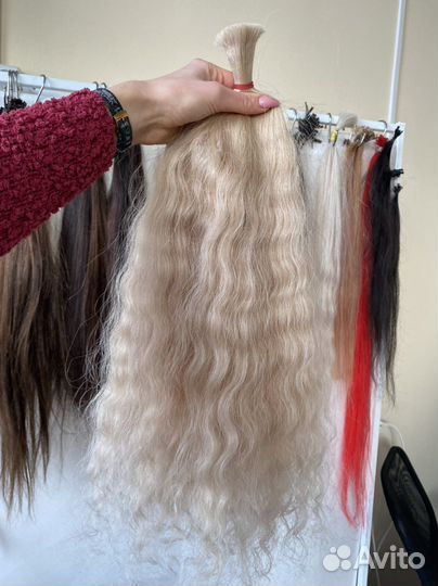 Волосы для наращивания 70 см славянка