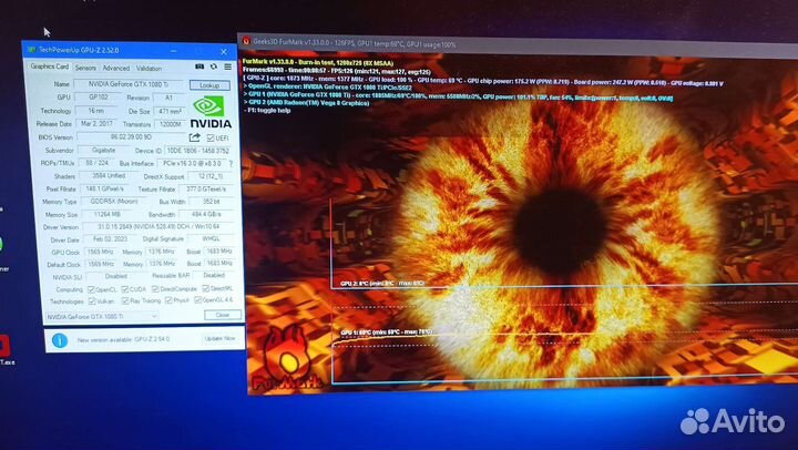 Nvidia gtx 1080ti 11gb Aorus