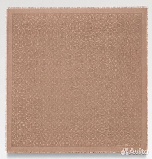 Шаль Louis Vuitton Monogram light brown capuccino