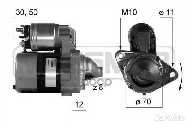 Стартер 12V 0,7KW 220154 Era